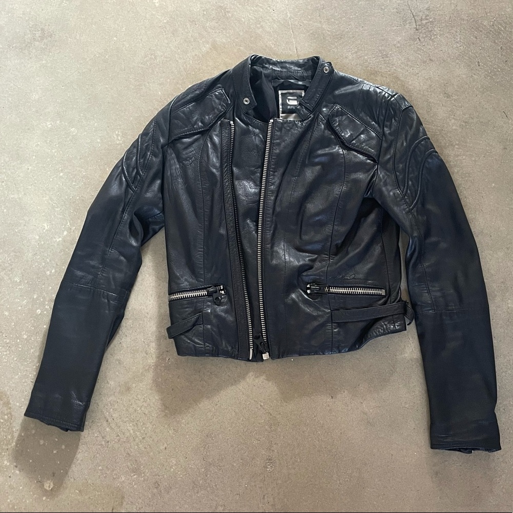 G Star Raw leather jacket